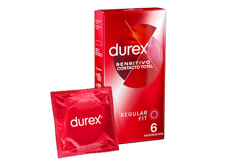 DUREX SENSITIVO CONTACTO TOTAL 6 Preservativos